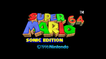 Play Nintendo 64 Mario 64 Sonic Edition Plus v2.2.2 Online in your browser  