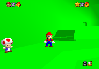 green screen mario 64 rom